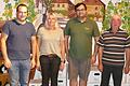 Der neue Vorstand des Stettener Winzervereins St. Urban: Christian Winkler, Angela Amthor, Steffen Zink und Josef Krebs.