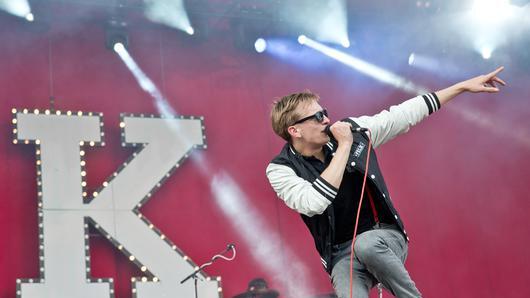 Rock im Park 2013       -  Der Sänger der deutschen Band 'Kraftklub', Felix Brummer.