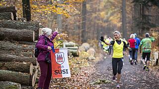 Weit über 900 Teilnehmer waren beim Waldmarathon in Zeil an den Start gegangen.