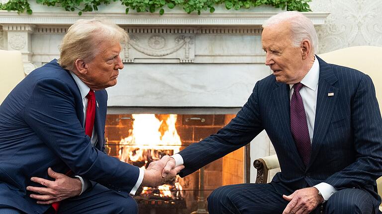 Biden empfängt Trump im Weißen Haus       -  Das Treffen von Trump und Biden im Weißen Haus war politisch sehr aufgeladen.