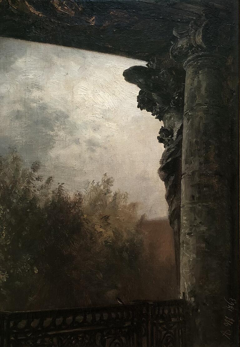 Der Blick fürs Nebensächliche: Adolph von Menzel, 'Blick vom Balkon des Berliner Schlosses', 1863 Der Blick fürs Nebensächliche: Adolph von Menzel, 'Blick vom Balkon des Berliner Schlosses', 1863
