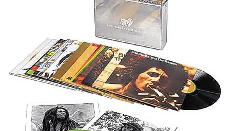 Noch ein typisches Beispiel für die Auferstehung alter LPs: Diese Box mit elf Originalalben von Bob Marley auf 180-Gramm-Vinyl erscheint Ende September.