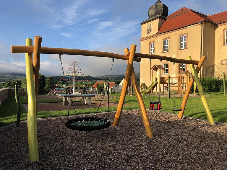 Der neue Spielplatz an der Propstei Zella.