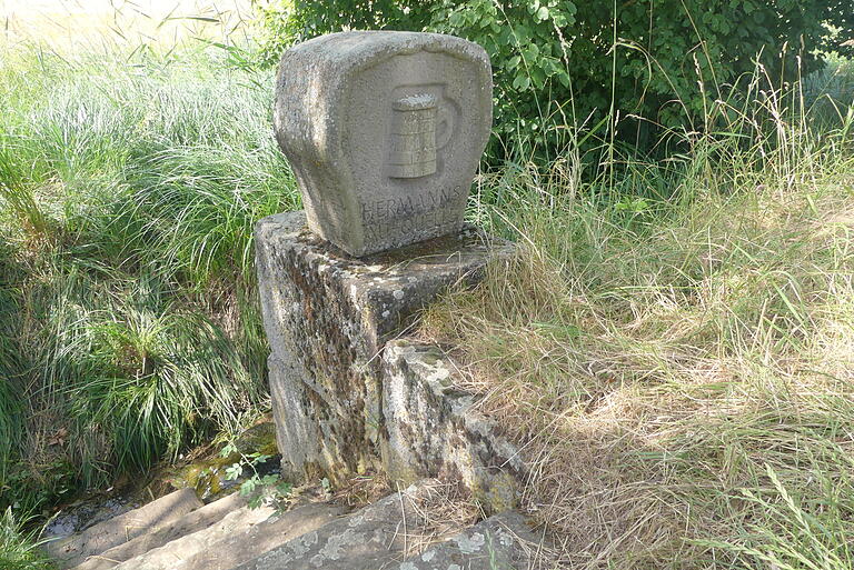 Historische Quelle: Das Brünnlein am Hermannsaugraben war ursprünglich für die Wasserversorgung von Geldersheim gedacht.