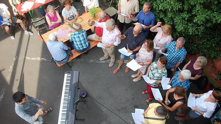 Beim ersten Johannisfest im WerkDruck hatte auch der Chor der Disharmonie seine Premiere. Beim ersten Johannisfest im WerkDruck hatte auch der Chor der Disharmonie seine Premiere.