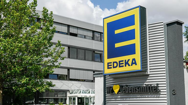 Der genossenschaftliche Konzern Edeka Nordbayern-Sachsen-Thüringen wird in Rottendorf (Lkr. Würzburg) verwaltet. Das Bild zeigt den Unternehmenssitz.