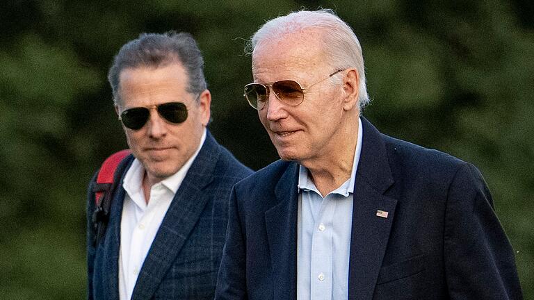 Joe und Hunter Biden.jpeg - US-Präsident Joe Biden mit seinem Sohn Hunter in Washington. Joe und Hunter Biden.jpeg - US-Präsident Joe Biden mit seinem Sohn Hunter in Washington.