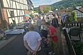 Gut besucht war das kleine Sträßchen 'Am Lindenberg' beim ersten Burgsinner Straßenflohmarkt.