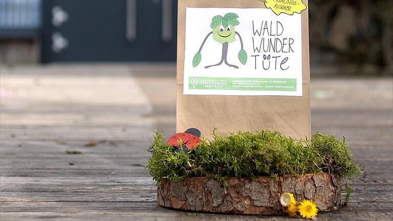 Eine Frühlings-Waldwundertüte ist das neue Angebot des Steigerwald-Zentrums für Familien. Eine Frühlings-Waldwundertüte ist das neue Angebot des Steigerwald-Zentrums für Familien.