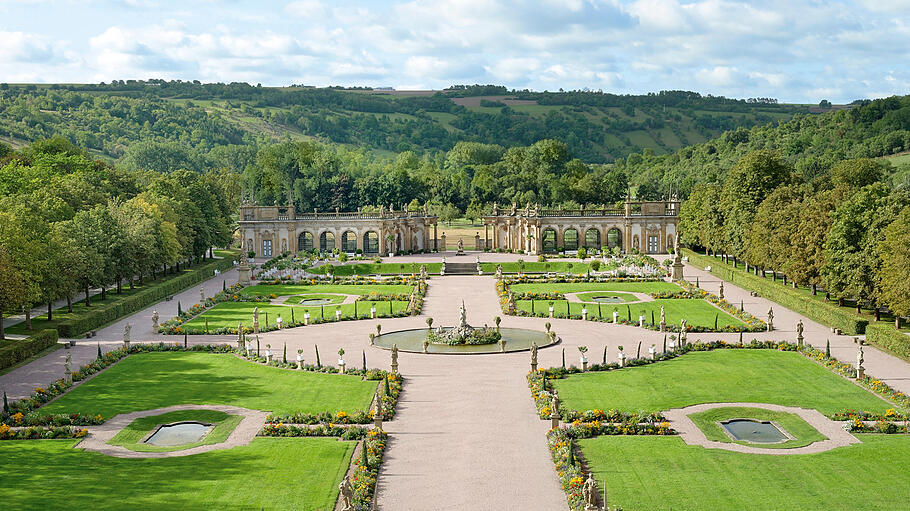 In zwei Flügeln können Ehepaare in der Orangerie auf Schloss Weikersheim feiern.