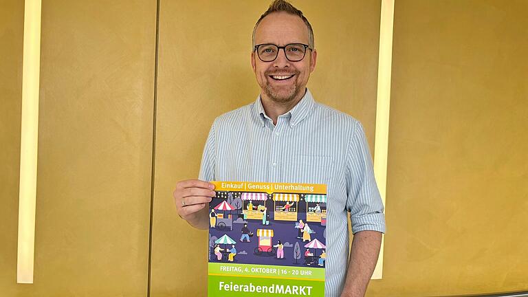 Marktmeister Thorsten Peter freut sich auf den 'Feierabendmarkt' in Marktheidenfeld am Freitag, 4. Oktober.