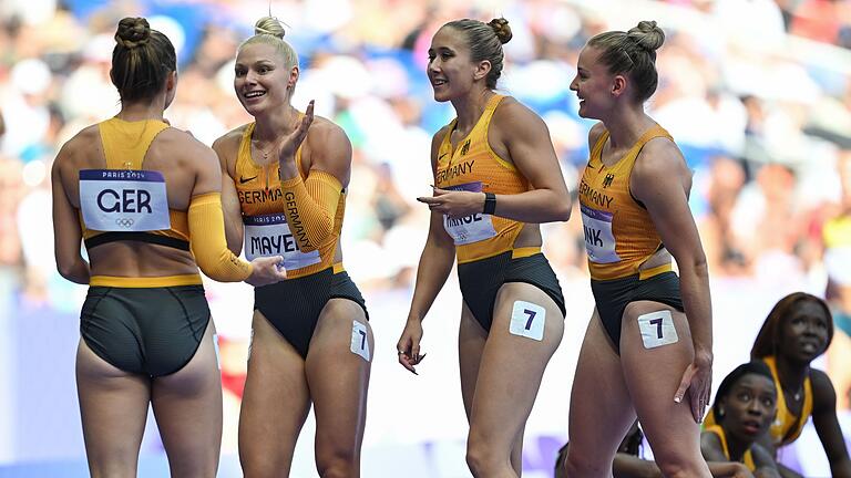 Paris 2024 - Leichtathletik       -  Die deutsche Staffel hatte schon im Vorlauf überzeugt