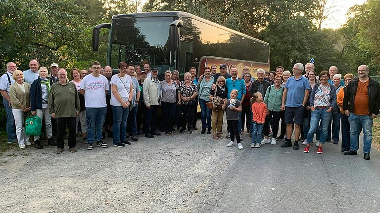 Teilnehmer Tagesausflug Musikverein Gambach in die Fränkische Schweiz.