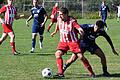 Lucas Berger (links) von der SG Dittelbrunn behauptet den Ball vor Madin Shaibo von der SG Gochsheim II/Weyer. Berger erzielte das 1:0 für seine Mannschaft beim 3:0-Heimsieg.