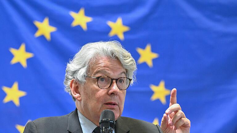 EU-Kommissar Thierry Breton       -  Als Grund für seinen Rücktritt führte Breton in einem auf der Plattform X veröffentlichten Brief Differenzen mit EU-Kommissionspräsidentin Ursula von der Leyen an.