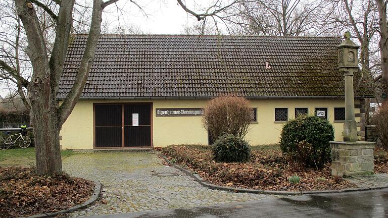Das Vereinsheim der Eigenheimer am Festplatz der Gemeinde Bergrheinfeld.