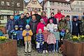 Auf dem Foto: Tobias Rehm (Vierter von rechts) mit den Teilnehmern von Bischofsheim.