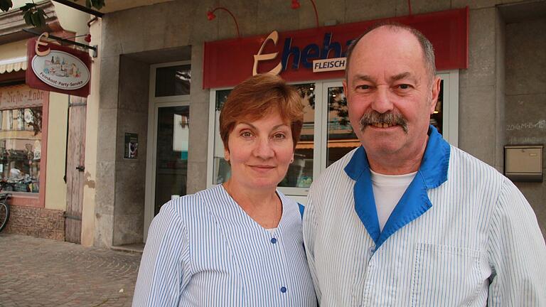 Gudrun und Erich Fuchs schließen die Metzgerei Ehehalt zum Ende des Monats.