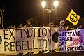 Die Ortsgruppe von Extinction Rebellion Würzburg bei der Blockade in Berlin.