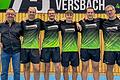 Mit diesem Team geht Tischtennis-Regionalligist SB Versbach in die neue Saison: (von links) Abteilungsleiter Hubert Uhl, Nico Christ, Daniel Geist, Konrad Haase, Pavol Mego und Thomas Theissmann. Es fehlt Petr Husnik.