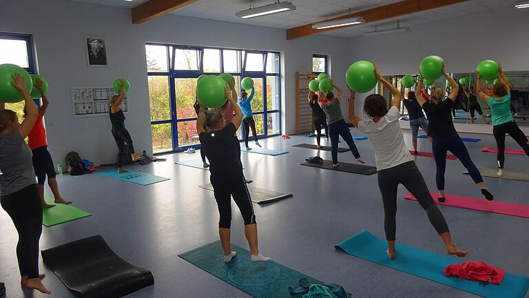 Workout mit dem Redondo-Ball. Workout mit dem Redondo-Ball.