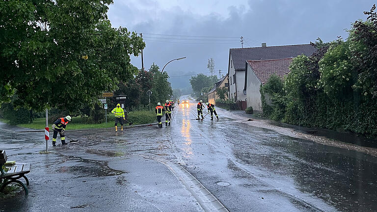 Hochwasser in Eichelsdorf bei Hofheim am 21.5.2024