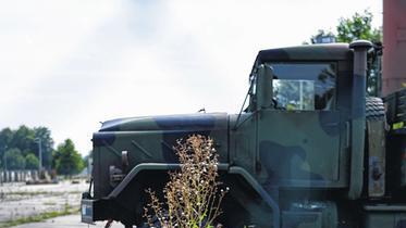 Einer der letzten Army-Trucks: Militärfahrzeuge sind kaum mehr zu sehen.