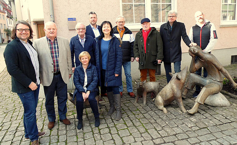 Die Aktivposten beim Bürgerverein: Sitzend Vorsitzende Frauke Zapf. Stehend von links: Christian Payr, Horst Werberich, Gerhard Witzleben, Marco Wiesler, Silvia Joiner, Rolf Huppmann, Wolf-Dieter Laible, Andreas Schabel, Steven Klein.