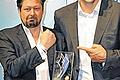 Sebastian Dehnhardt bei der Verleihung des Bayerischen Sportpreises mit seinem Laudator Wladimir Klitschko.