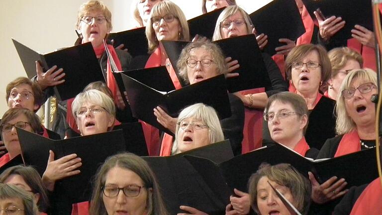 In der Konzertreihe „Kirchenmusik in den Haßbergen“ bot der „Gospelchor-Haßberge“ ein vielfältiges, abwechslungsreiches Programm.