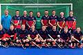 Der Kader des HTC Würzburg mit (hinten von links) Trainer Maciej Matuszynski, Andreas Spitz, Max Weinke, Dominik Lehrieder, Tobias Massoudy, Linus Link, Niklas Eiselein, Moritz Fischer, Leonard Theiss, (vorne von links) Lukas Gövert, Julian Bleibaum, Philip Bleibaum, Maximilian Voigt, Georg Herrmann, Luis Link, Jonathan Berneth und Christian Hoffmann. Zum Team gehören auch: Valentin Albert, Moritz Oehler, Philipp Stenzel, Tim Schäflein, Lukas Eiselein, Yannick Weigl, Max Bange und Bastian Weißbach.