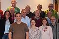 25 Jahre und 40 Jahre Treue zum Fasenachtsverein Neuendorf: die  bei der Jahresversammlung anwesenden Geehrten stellten sich gemeinsam mit den neugewählten Vorsitzenden dem Fotografen.