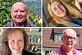 Sie kandidieren im Oktober für den Kirchenvorstand (oben von links): Ernst Henning, Diana Schreck, (unten von links) Carolin Esgen und Gerd Rauh.