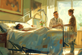 Hospizbegleiter stehen sterbenden und schwerkranken Menschen am Lebensende bei       -  Hospizbegleiter stehen sterbenden und schwerkranken Menschen am Lebensende bei.