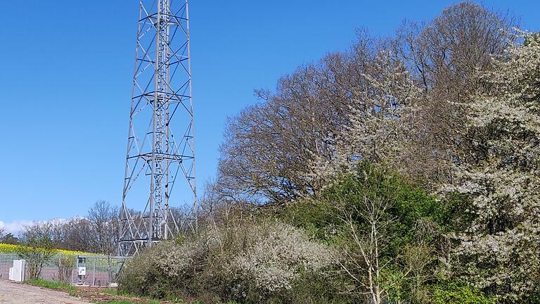 Der Funkmast steht. Er kann jedoch nicht angeschlossen werden, da in unmittelbarer Nähe ein Rotmilan seinen Horst errichtet hat.