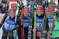 Rang zwei       -  Die deutschen Biathletinnen liefen in Hochfilzen auf Rang zwei. Foto: Barbara Gindl