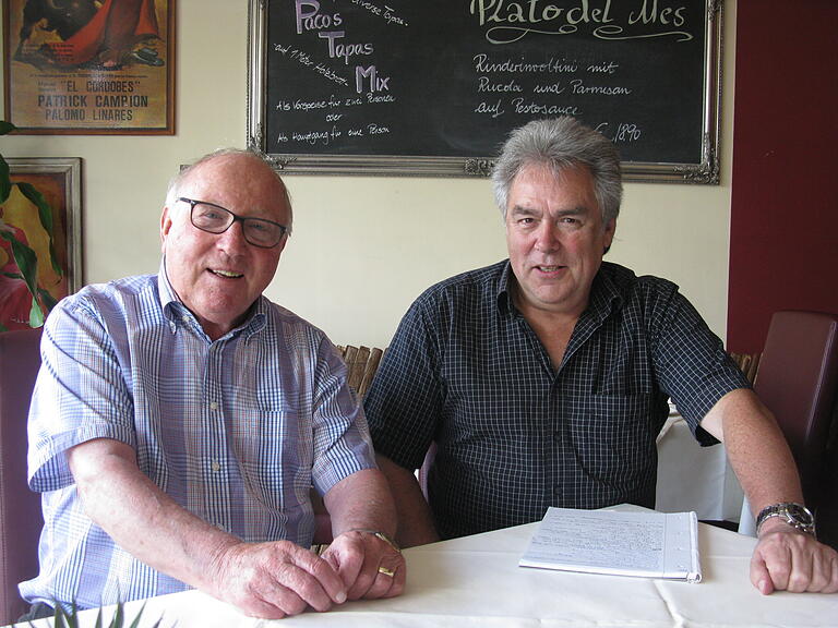 Ein Foto aus dem Privatalbum: Der frühere Fußball-Reporter Dieter Matz (rechts) und sein Freund Uwe Seeler.