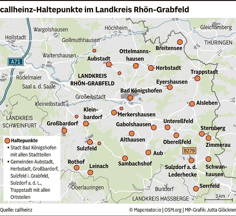 Fast wie Taxifahren, aber mit dem Bus: So funktioniert das ÖPNV-Angebot Callheinz im Grabfeld Fast wie Taxifahren, aber mit dem Bus: So funktioniert das ÖPNV-Angebot Callheinz im Grabfeld