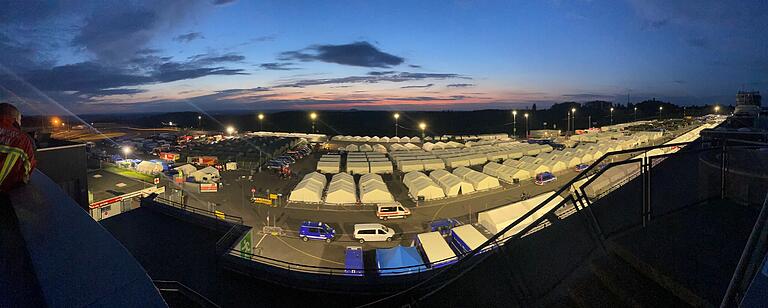 Ein Blick auf die Zeltstadt für die Helfer am Nürburgring, die Hornung als sehr gut organisiert beschreibt.&nbsp;