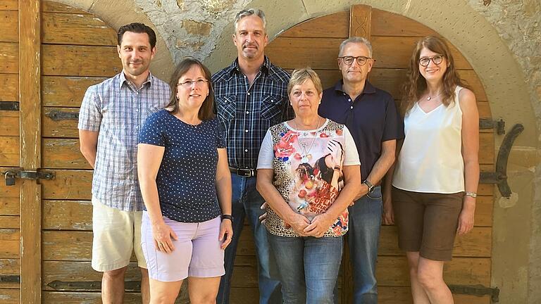 Neuwahlen beim Kirchgadenverein (von links): Martin Breunig, Kerstin Ebert, Stefan Schwarz, Monika Hörlin, Eberhard Hörlin und Barbara Merkert.