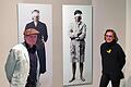 Georg Seifried (links) und Mia Hochrein (rechts und auf einigen  Bildern im Hintergrund) stellen hier zusammen mit Horst Kreutz und Volker  Bauer, die bei der Vernissage nicht anwesend sein konnten, aus. Foto:  Dieter Britz       -  Georg Seifried (links) und Mia Hochrein (rechts und auf einigen  Bildern im Hintergrund) stellen hier zusammen mit Horst Kreutz und Volker  Bauer, die bei der Vernissage nicht anwesend sein konnten, aus. Foto:  Dieter Britz