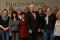 Die SPD-Stadtratskandidaten mit Bürgermeister Jürgen Hennemann.