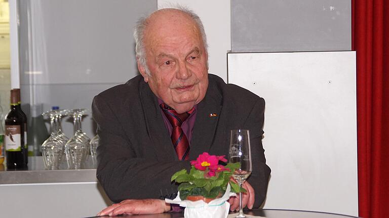 Der Bergtheimer Altbürgermeister und Ehrenbürger Heinz Wittstadt an seinem 80. Geburtstag.