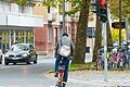 Die Radfahrenden in Richtung Frauenland werden oft durch rote Ampeln ausgebremst.&nbsp;