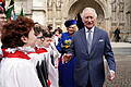 Commonwealth Day in Großbritannien.jpeg       -  Nur noch knapp zwei Wochen: König Charles III. und seine Frau Camilla vor der traditionsreichen Krönungskirche im Herzen Londons.