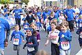 Beim Residenzlauf wieder mit dabei: die Läuferinnen und Läufer mit den blauen T-Shirts vom Würzburger Verein 'Annettes Kinderturnen'.