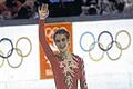 DDR-Star: Eiskunstläuferin Katarina Witt nach ihrem Olympiasieg 1984 in Sarajewo.