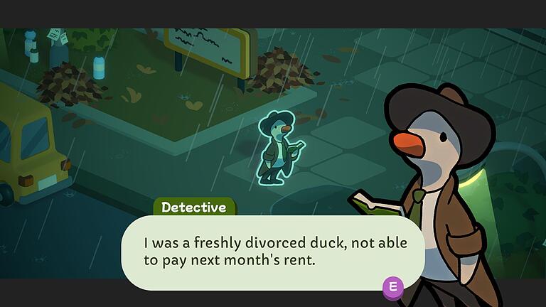 &bdquo;Duck Detective: The Secret Salami&rdquo;       -  In &bdquo;Duck Detective: The Secret Salami&rdquo; wartet auf Eugene McQuacklin ein neuer Fall.