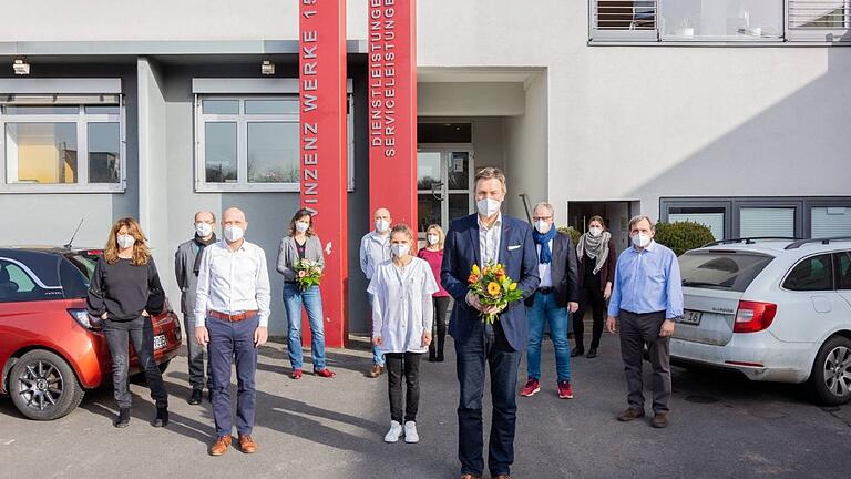 Christoph Vogel (Mitte)&nbsp;&nbsp;wird Geschäftsführer der Würzburger Vinzenz-Werke.