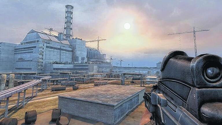 Jagd auf Mutanten: Im beliebten Egoshooter-Videospiel S.T.A.L.K.E.R bilden die Stadt Pripjat und der havarierte Tschernobyl-Reaktor den Hintergrund.